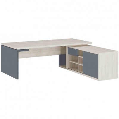 Стол рабочий на опорной креденции правый 107 ZIO285107