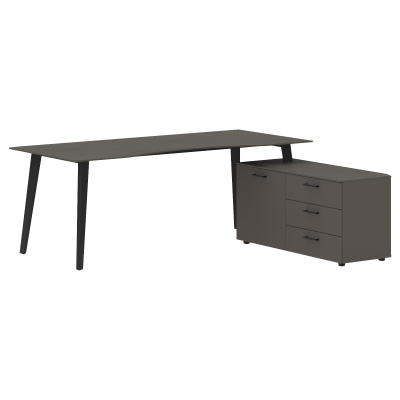 Стол руководителя с сервисной тумбой JCT 2018 (R)