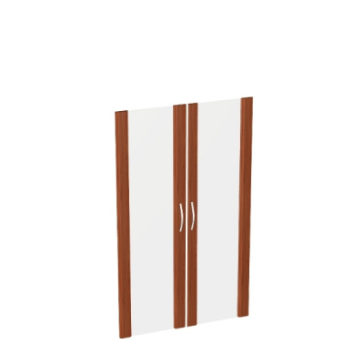 Дверь стекло в рамке МДФ (2 шт.) КН-4.5 лак