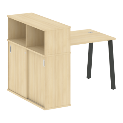 Рабочая станция на А-образном м/к с опорным шкафом-купе БА.РС-СШК-3.1 Т