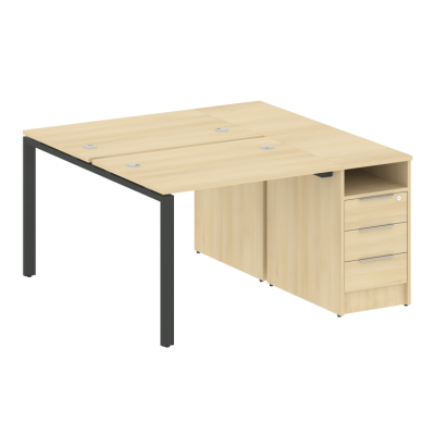 Рабочая станция на П-образном м/к с опорной тумбой БП.РС-СТП-2.1