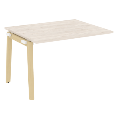 Проходной наборный элемент переговорного стола, опоры - массив дерева OW.NPRG-2