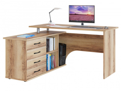 Стол компьютерный с тумбой правый КСТ-109П