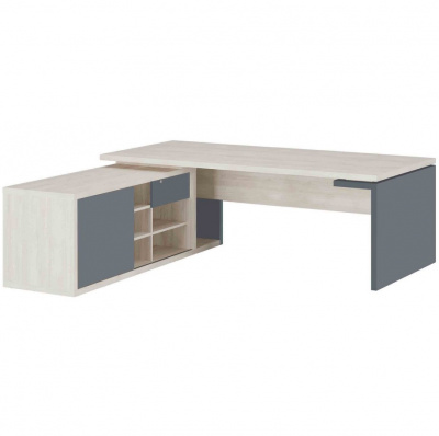 Стол рабочий на опорной креденции левый 108 ZIO285108