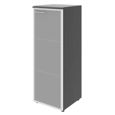 Шкаф колонка со стеклянной дверью в алюминиевой раме WMC 42.7(R)