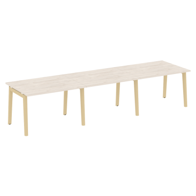 Стол переговорный (3 столешницы), опоры - массив дерева OW.PRG-3.2