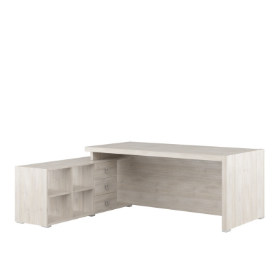 Стол письменный на опорной тумбе, левый SOL297112