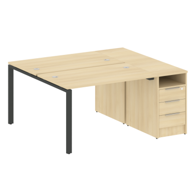 Рабочая станция на П-образном м/к с опорной тумбой БП.РС-СТП-2.2