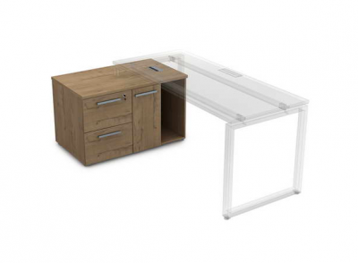 Тумба с 2-мя ящиками и дверкой 9Т.010