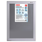 Рамка настенная для рекламы БОЛЬШОГО ФОРМАТА (594х841 мм), алюминий, BRAUBERG, 232206