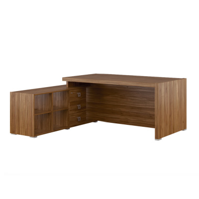 Стол письменный на опорной тумбе, левый SOL297110