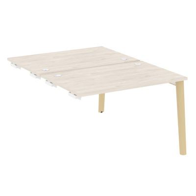 Стол-приставка двойной  к опорным элементам, опоры - массив дерева OW.D.SPR-2.8