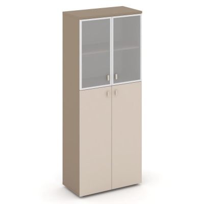 Шкаф высокий широкий (стекло Лакобель) ES.ST-1.7R I/U