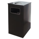 Урна металлическая уличная, 80 литров, цвет черный, "Квадро-11"