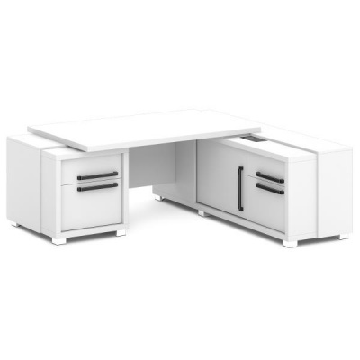 Стол руководителя с греденцией и тумбой L-13л