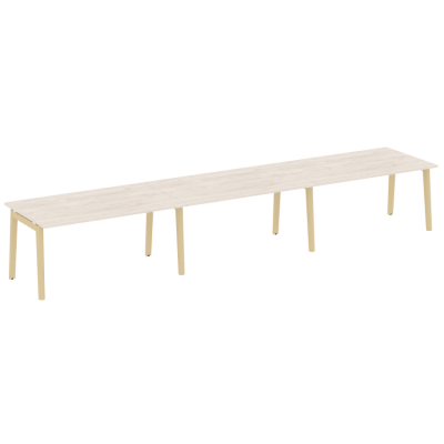 Стол переговорный (3 столешницы), опоры - массив дерева OW.PRG-3.4