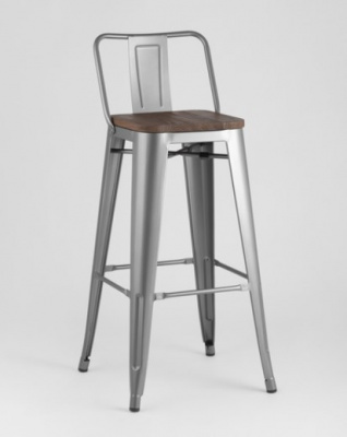Стул барный TOLIX WOOD со спинкой матовый