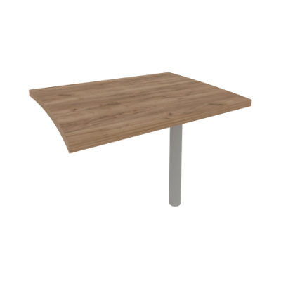 Брифинг-приставка для криволинейного стола (опора в комплекте) KB-3