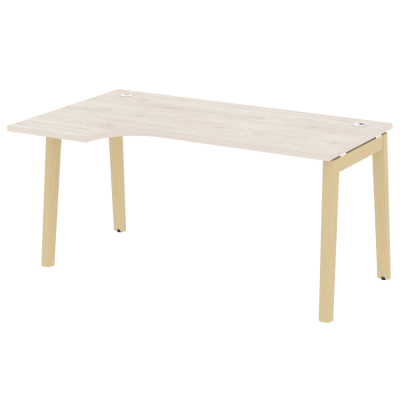 Стол эргономичный левый, опоры - массив дерева OW.SA-1(L)