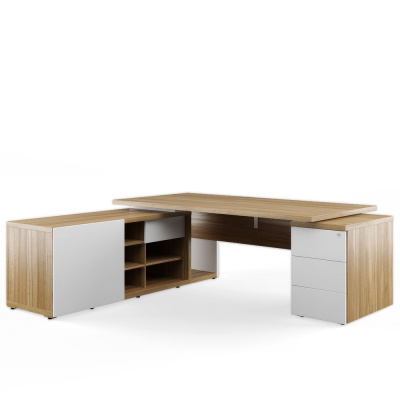 Стол рабочий на креденции и тумбе левый 110 ZIO285110