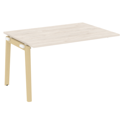 Проходной наборный элемент переговорного стола, опоры - массив дерева OW.NPRG-3