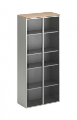 Шкаф большие алюминиевые двери FLS332