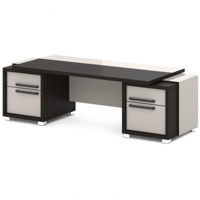 Стол руководителя с двумя тумбами L-121