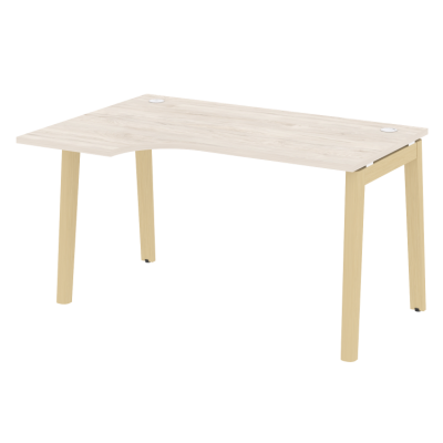 Стол эргономичный левый, опоры - массив дерева OW.SA-2(L)