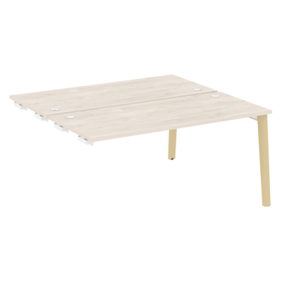 Стол-приставка двойной  к опорным элементам, опоры - массив дерева OW.D.SPR-4.7