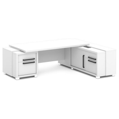 Стол руководителя с греденцией и тумбой L-20л