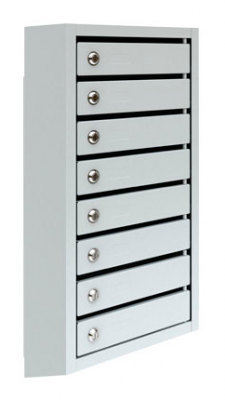 Металлический четырехсекционный почтовый ящик ПМ-8