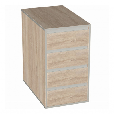 Тумба приставная (с полками) V-3.4