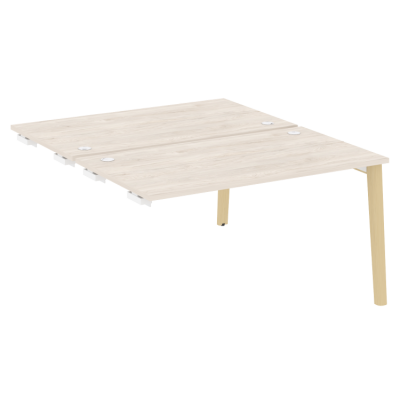 Стол-приставка двойной  к опорным элементам, опоры - массив дерева OW.D.SPR-3.8