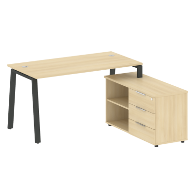 Рабочая станция на А-образном м/к с опорной тумбой правая БА.РС-СТС-2.3 (R)