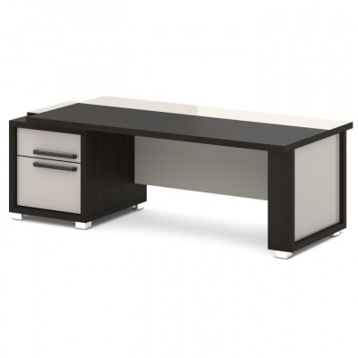 Стол руководителя с одной тумбой L-115л