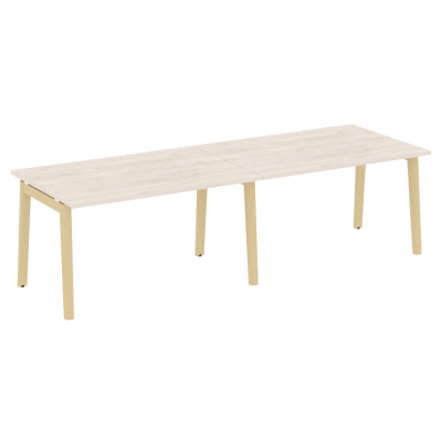 Стол переговорный (2 столешницы), опоры - массив дерева OW.PRG-2.3