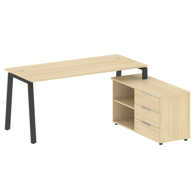 Рабочая станция на А-образном м/к с опорной тумбой правая БА.РС-СТС-2.4 (R)