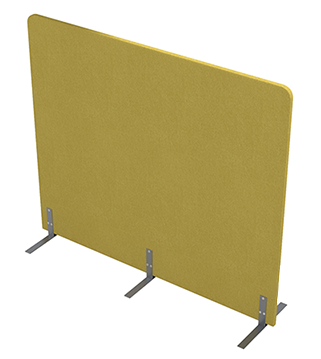 Напольная акустическая мобильная перегородка с стац. опорами 011.МПО.1611