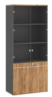 Шкаф для бумаг со стеклом (стекло без рамы) TES381501