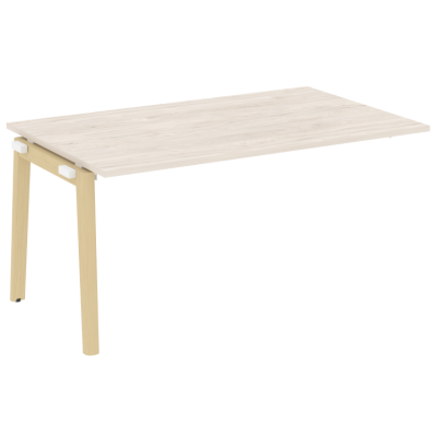 Проходной наборный элемент переговорного стола, опоры - массив дерева OW.NPRG-4