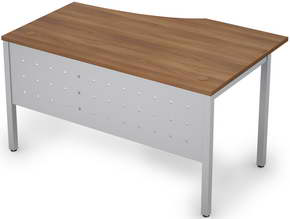 Стол криволинейный с экраном металл (Левый) 6МК.020