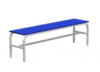 Скамья гардеробная (ЛДСП синий)  2000х400х440