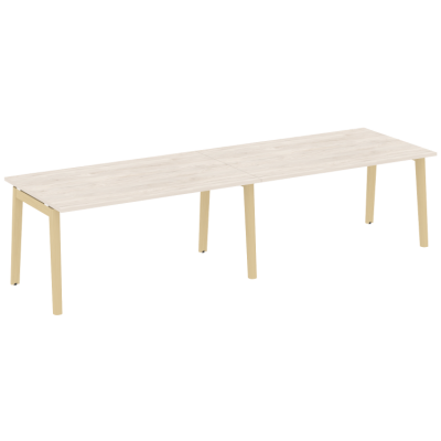 Стол переговорный (2 столешницы), опоры - массив дерева OW.PRG-2.4