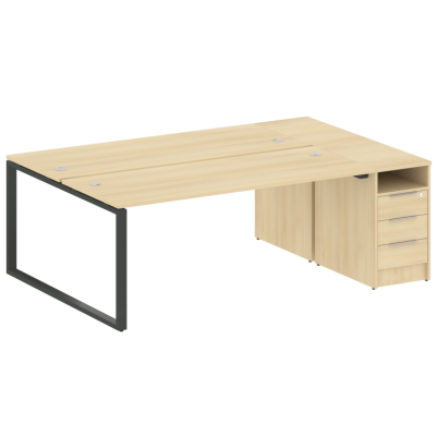 Рабочая станция на О-образном м/к с опорной тумбой БО.РС-СТП-2.5