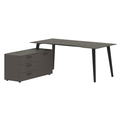 Стол руководителя с сервисной тумбой JCT 1818 (L)