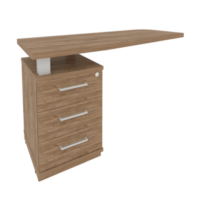 Тумба приставная с топом левая KTP-2 (L)