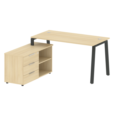 Рабочая станция на А-образном м/к с опорной тумбой левая БА.РС-СТС-2.3 (L)