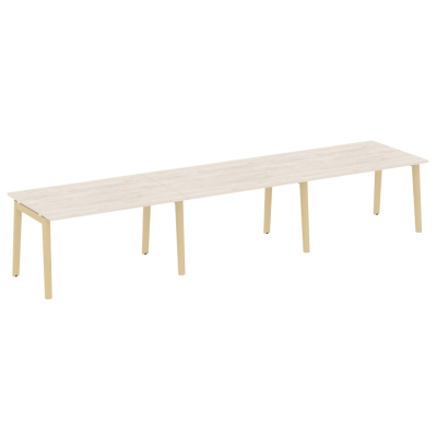 Стол переговорный (3 столешницы), опоры - массив дерева OW.PRG-3.3