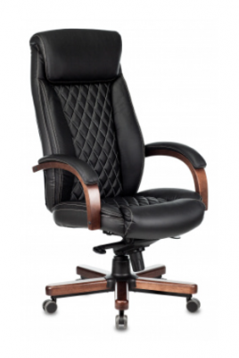 Кресло руководителя Бюрократ T-9924 WALNUT