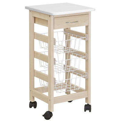 Тумба с ящиком и корзинами